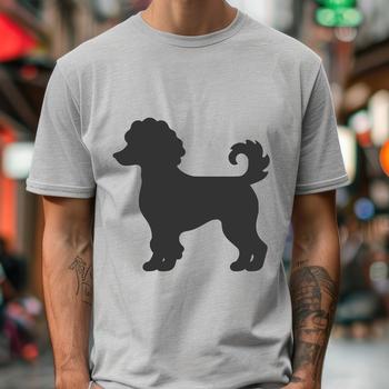 Stunning Standing Poodle Printable Image