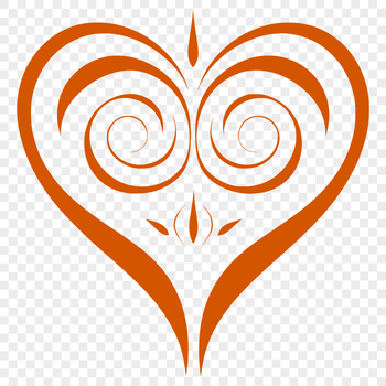 A basic heart outline suitable for cutting machines or digital design projects.