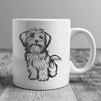 Artistic Sitting Havanese SVG