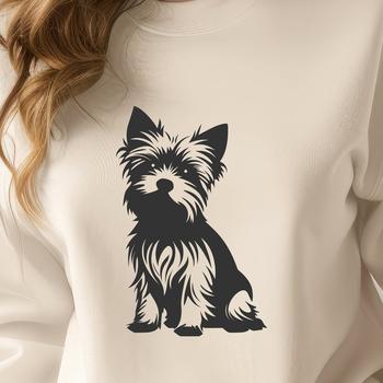 Sitting Yorkshire Terrier - DXF