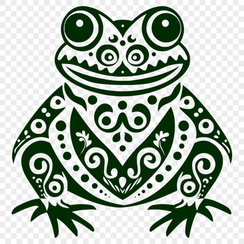 A detailed illustration of a toad from head to toe, suitable for various design projects.