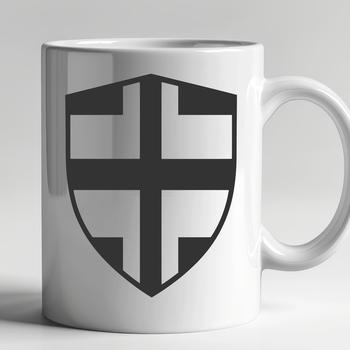 A simple vector shield design with a clean and modern aesthetic.