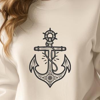 Ornate Anchor - For Sublimation Project