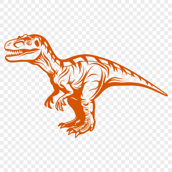 An SVG graphic representation of a dinosaur, suitable for vector design and commercial use projects.