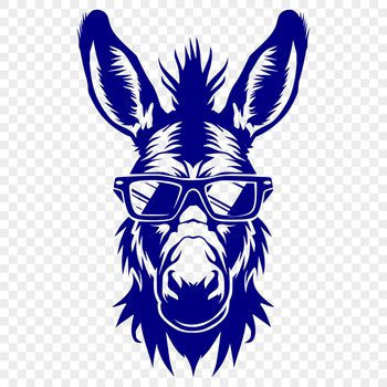 Free Creative Donkey Vector Drawing