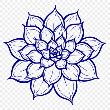 An SVG graphic of a desert-dwelling succulent plant in detail, featuring realistic foliage textures.