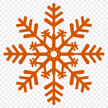 A delicate snowflake design made up of intricate lines and points.