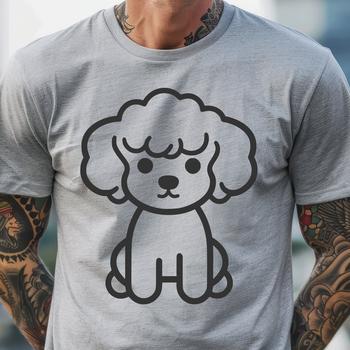 Artistic Poodle In SVG & DXF