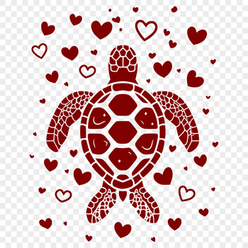 An SVG vector design featuring a detailed sea creature, a sea turtle, in full color, suitable for various uses.
