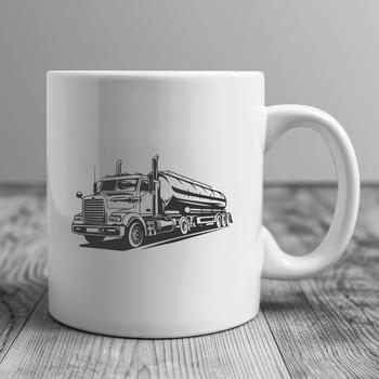 Free Semi Truck In SVG & DXF