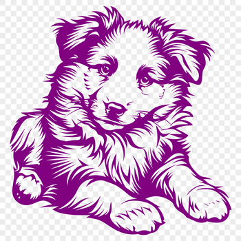 A high-quality illustration of a Shetland sheepdog in full body pose, suitable for various design projects.