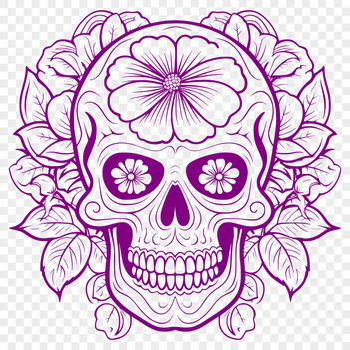 Free Beautiful Skull Decal