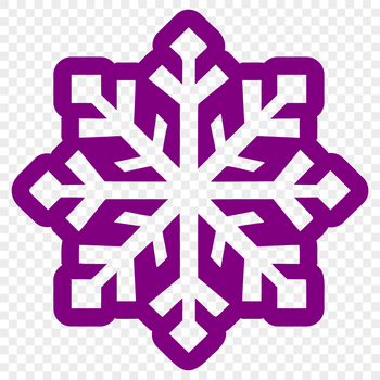 A delicate snowflake design created as a vector art image.