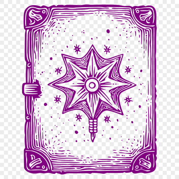 Free Unique Spell Book Vector Illustration