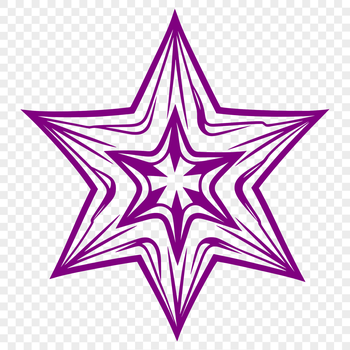 A geometric star design for various graphic projects.
