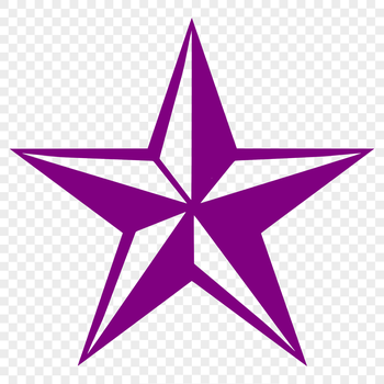 A stylized vector star illustration suitable for various graphic design purposes.