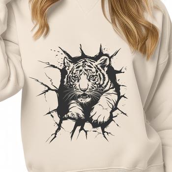 Stunning Tiger In DXF Format