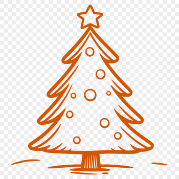 Unique Christmas Tree PNG