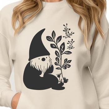 A mythical creature from folklore, depicted as a small, dwarf-like being with a floral patterned design.