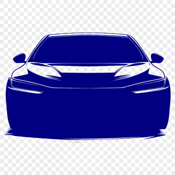 A simple design illustration of a vehicle in 2D vector format.