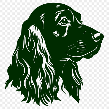 Creative Cocker Spaniel Vector Craft File
