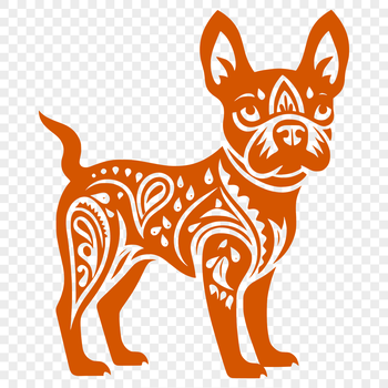 A detailed illustration of a Boston Terrier in full body pose.