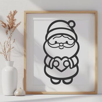 Standing Santa DXF