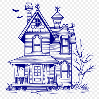 Free Unique Haunted House Clipart