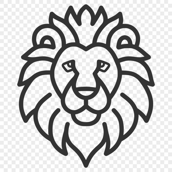 Artistic Lion Vector Art