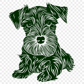 Unique Miniature Schnauzer SVG, PNG, PDF And DXF Files