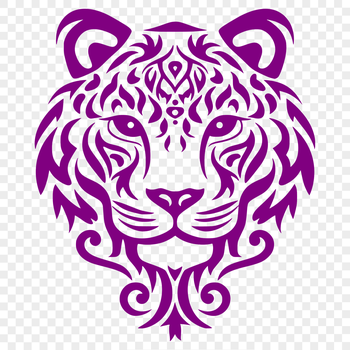 Beautiful Tiger DXF