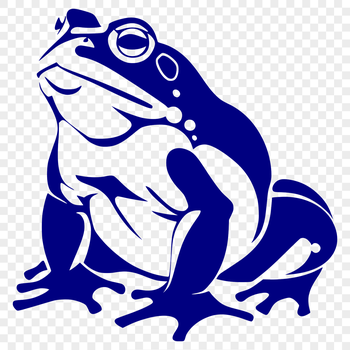Vector art image of a frog-like amphibian, ideal for graphic design projects.
