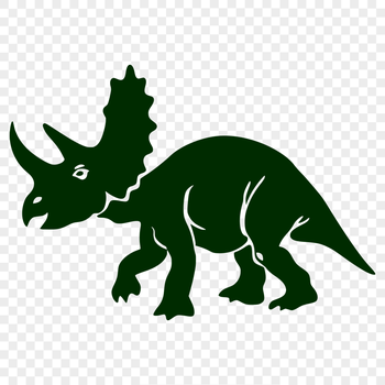 Free Unique Triceratops Vector Illustration