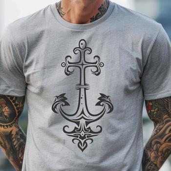 Ornate Anchor - Sublimation SVG