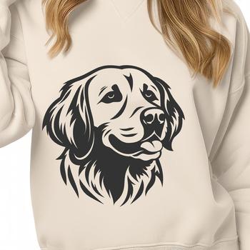 Golden Retriever In DXF File Format