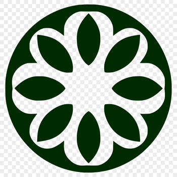 A simple line drawing of a sunflower in bloom, ideal for gardening and floral designs.