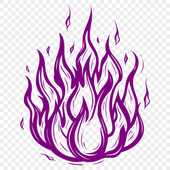A stylized illustration of flames in a vector shape, suitable for use with cutting machines and laser cutters.
