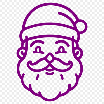 Beautiful Santa Claus SVG