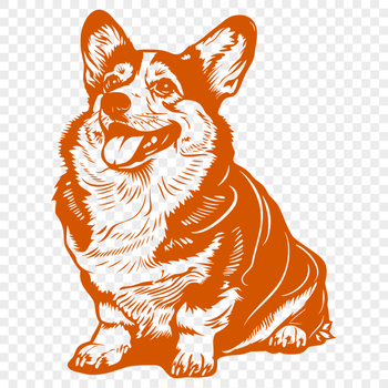 Free Welsh Corgi Digital Artwork