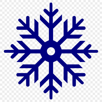 A delicate, symmetrical snowflake design made up of intricate lines and shapes.