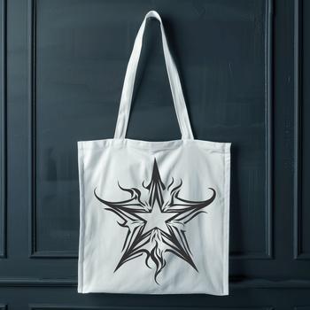A stylized, ornate star design suitable for Christmas or Xmas decorations.