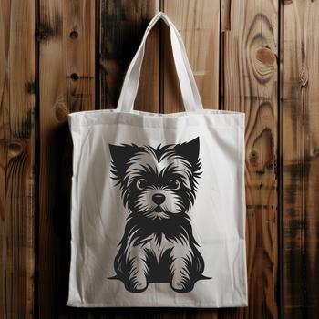 Beautiful Yorkshire Terrier In SVG Format