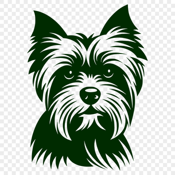 Free Beautiful Yorkshire Terrier Vector Craft File