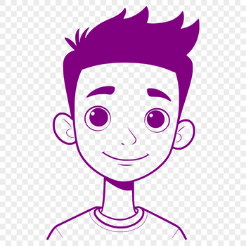 A vector graphic representation of a child.