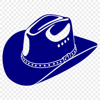 A classic cowboy hat in vector design, ideal for cutting machine projects and stencils.