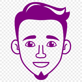 Male figure illustration created as a scalable vector graphic (SVG) design.