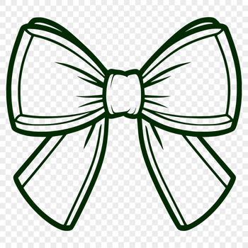 A decorative bow designed for crafting and design projects.