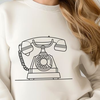 A simple telephone illustration in vector format.