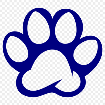 Animal paw print illustration in vector format