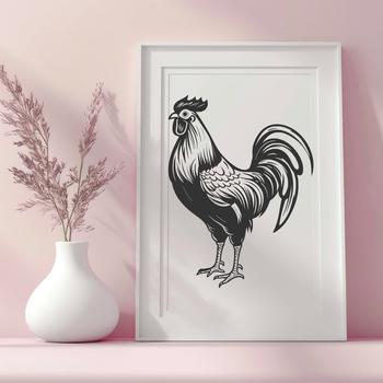 Free Unique Chicken Vector Illustration